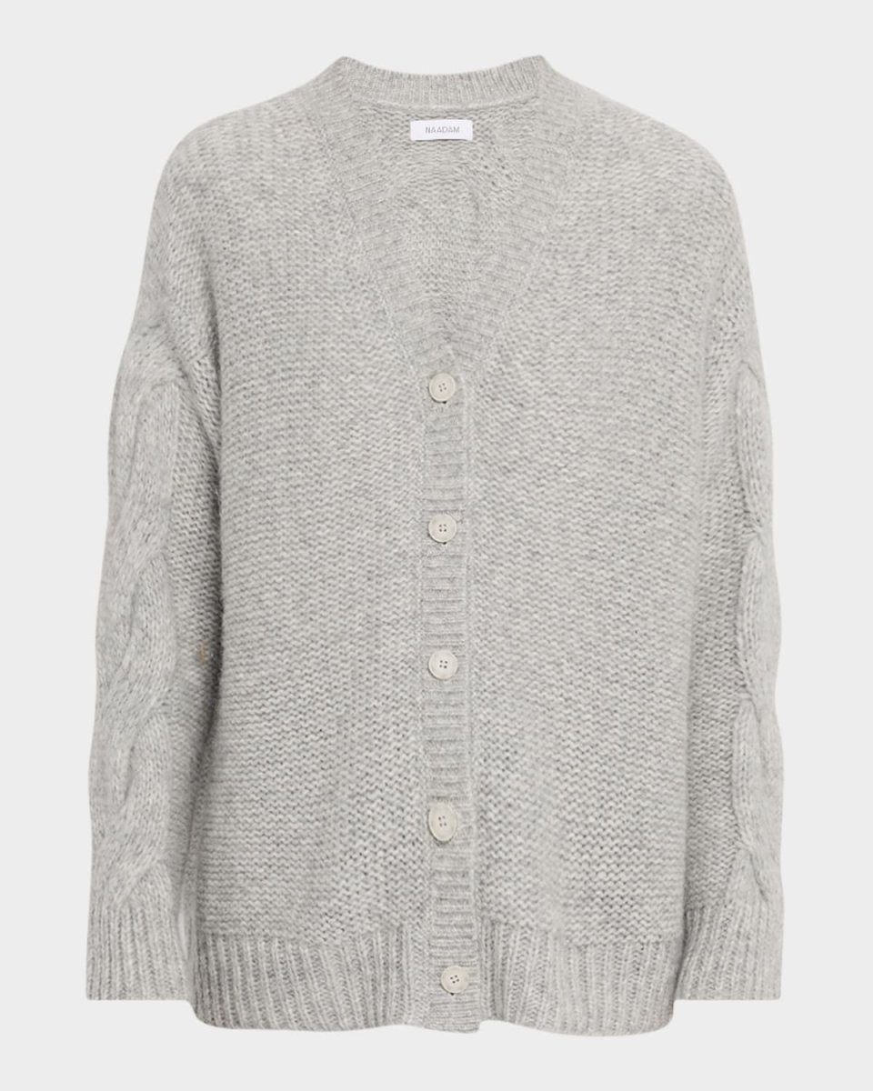 Luxe Lofty Cable-Knit Sweat